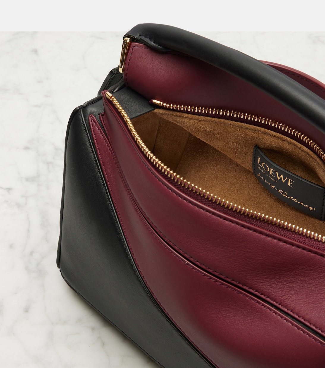 X Albers Tote Bag Puzzle Small aus Leder | Loewe