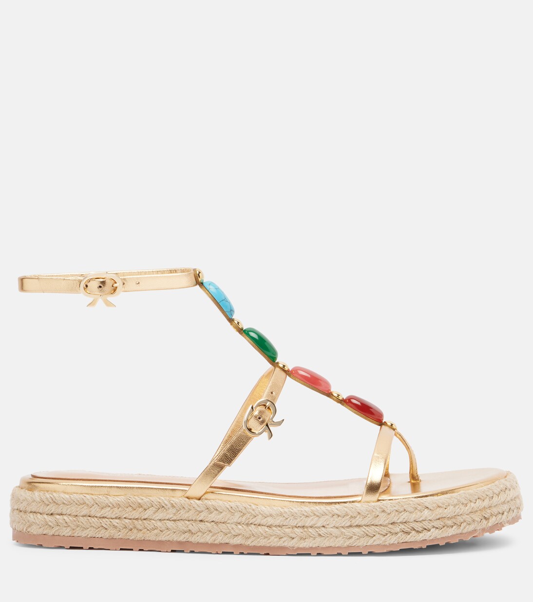 Sandalias Shanti de piel metalizada | Gianvito Rossi
