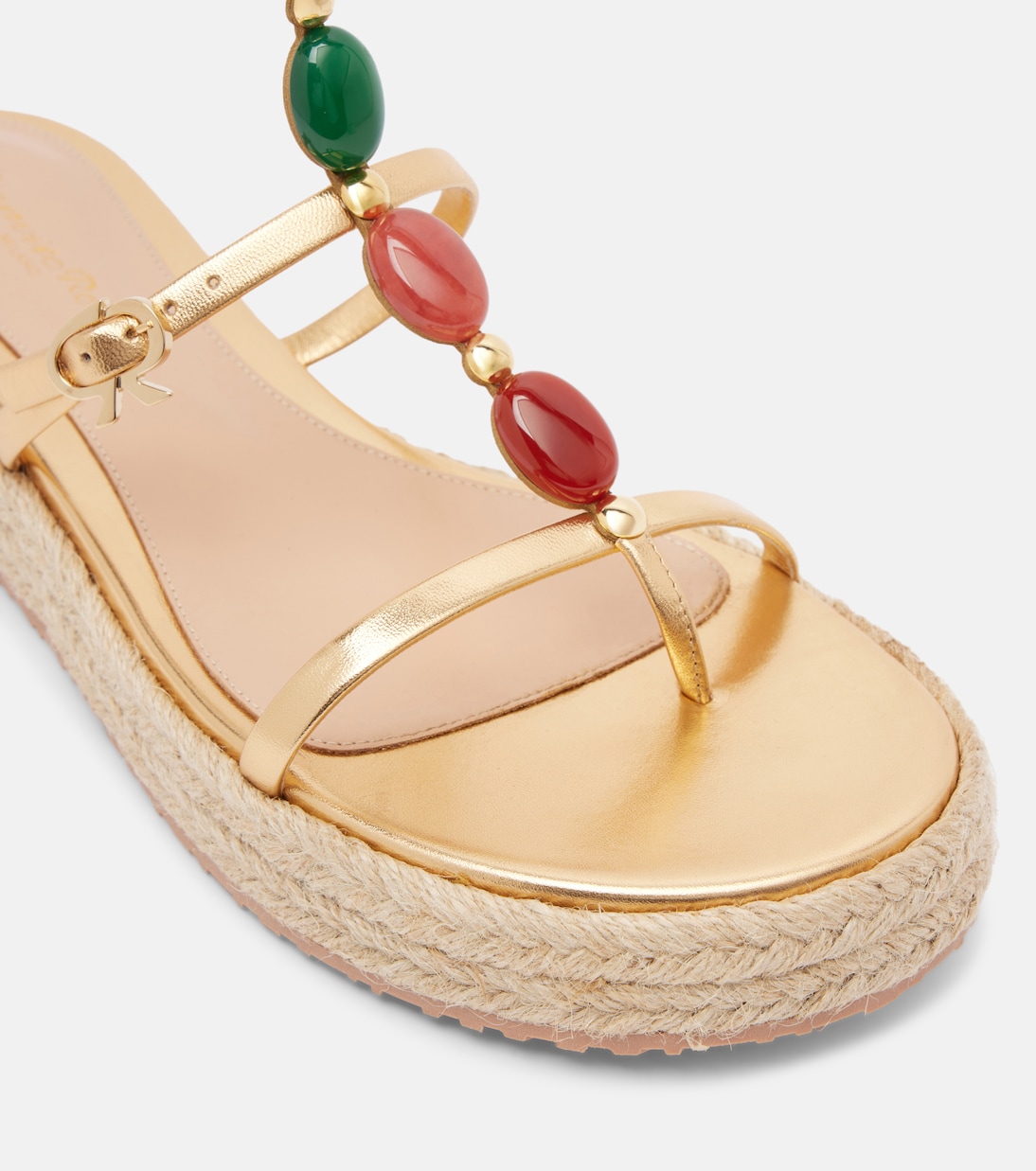 Sandalias Shanti de piel metalizada | Gianvito Rossi