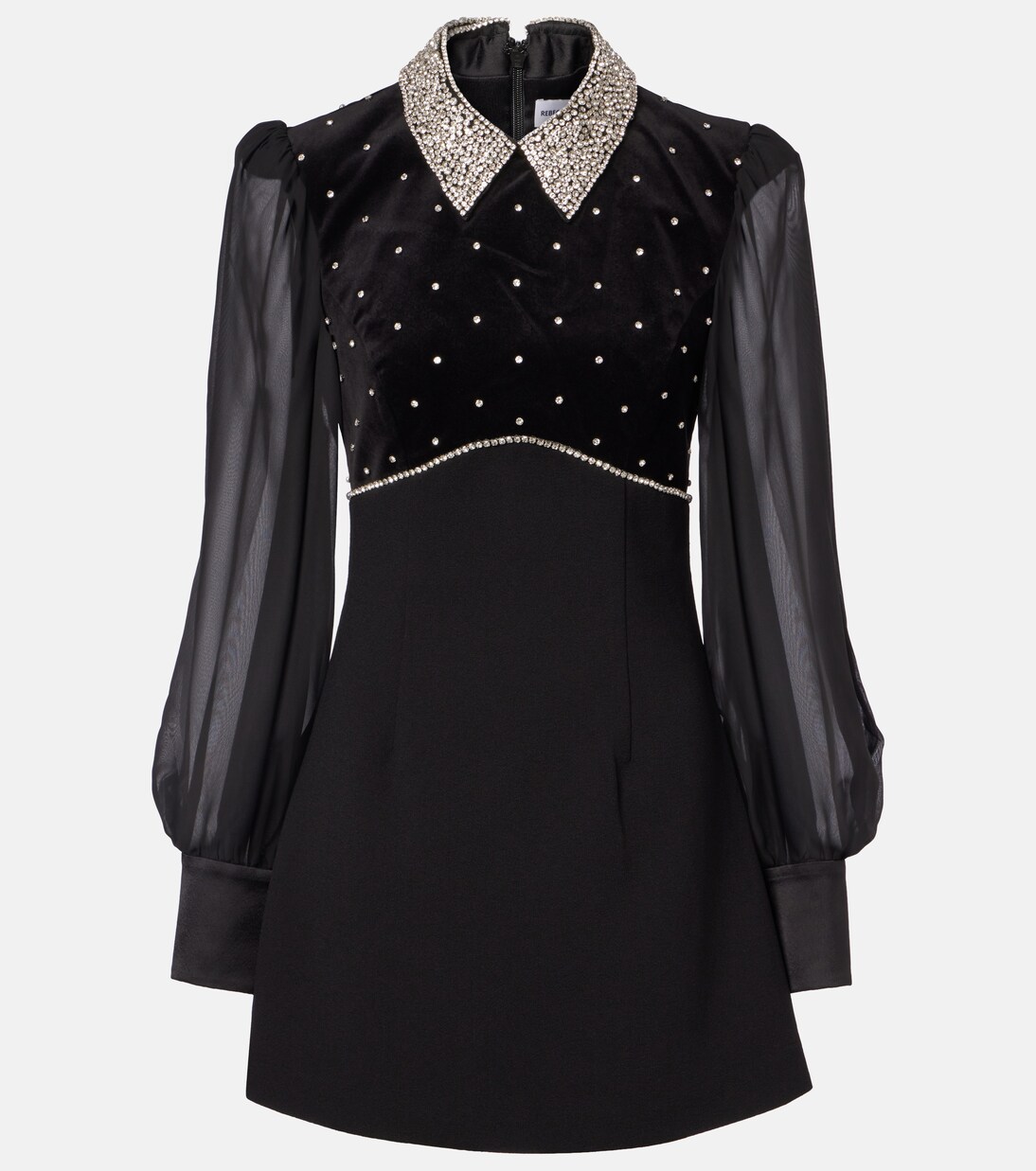 Crystal-embellished minidress | Rebecca Vallance
