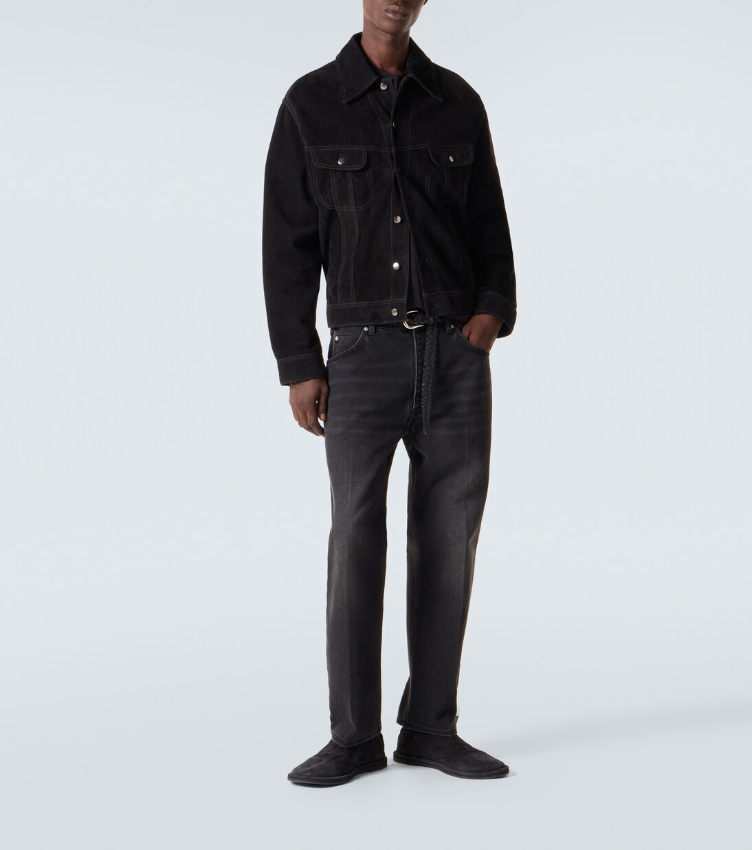 x Aaron Levine Boston suede jacket | Studio Nicholson