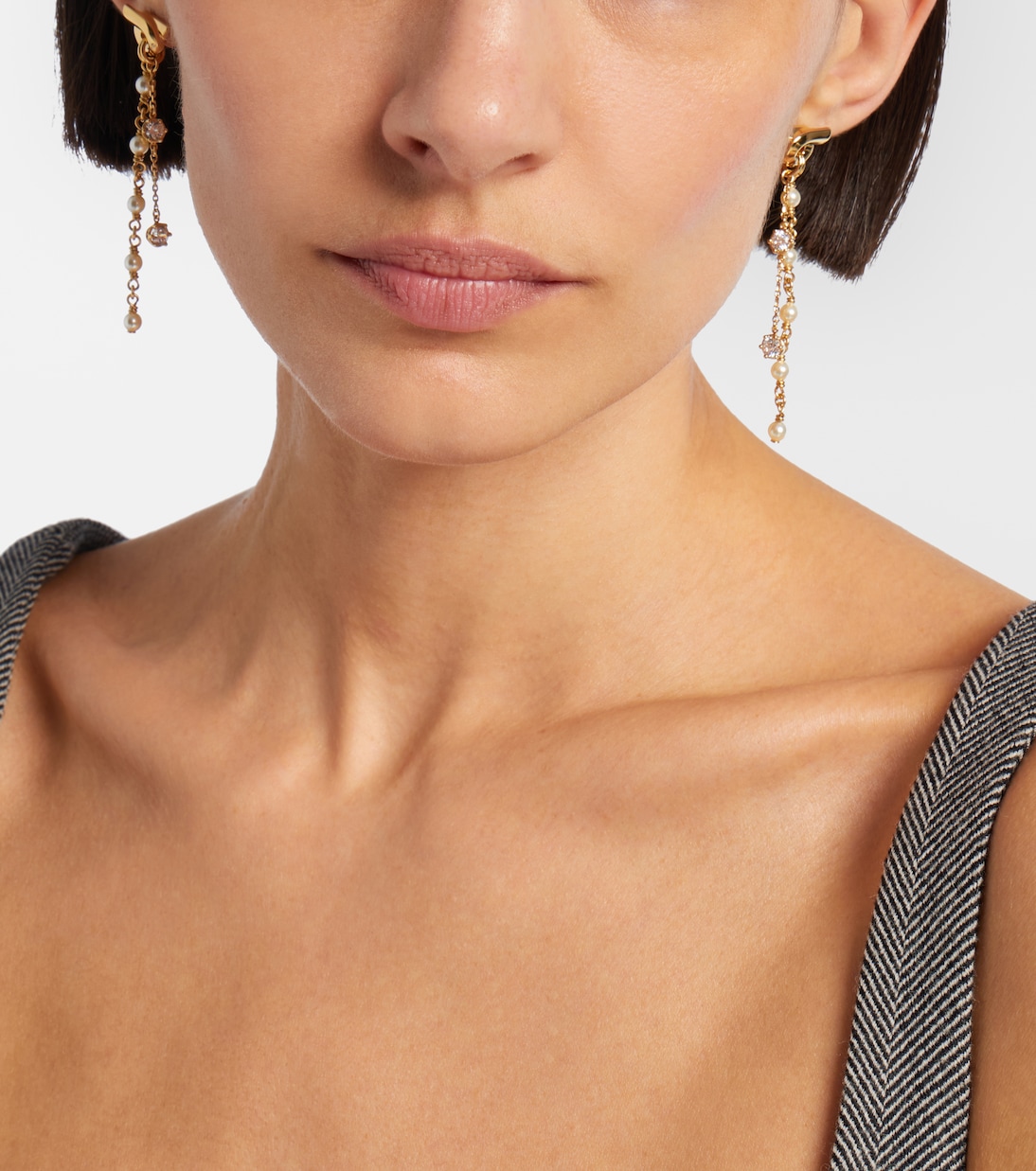 Gancini embellished drop earrings | Ferragamo