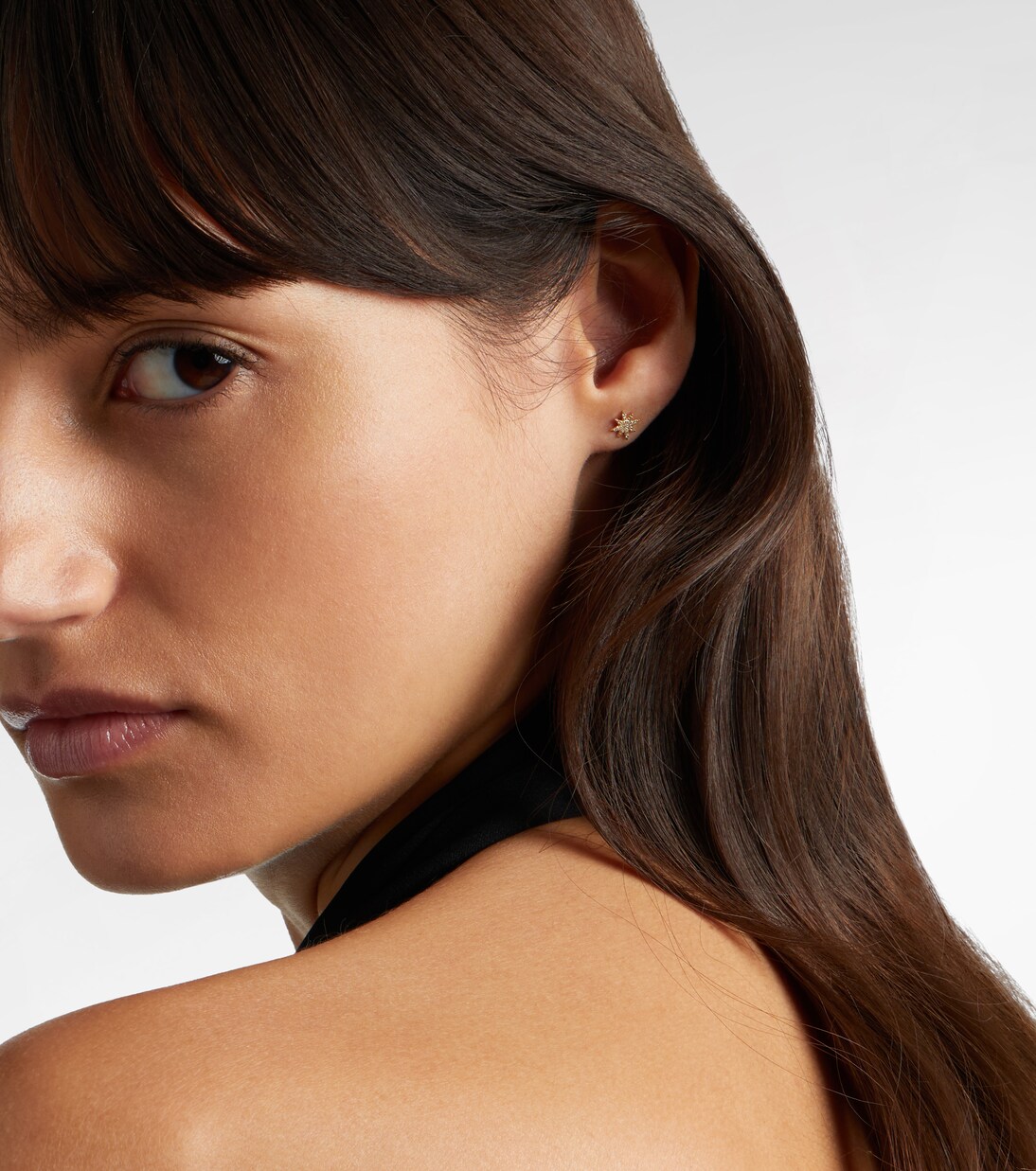 Northern Star 10kt gold earrings with diamonds | Stone and Strand