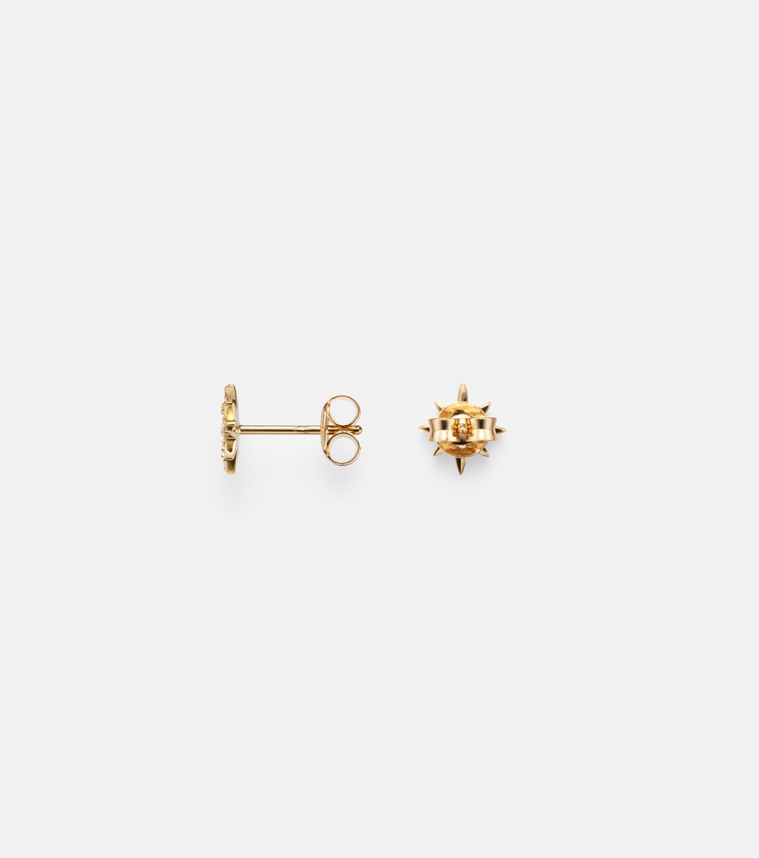 Northern Star 10kt gold earrings with diamonds | Stone and Strand