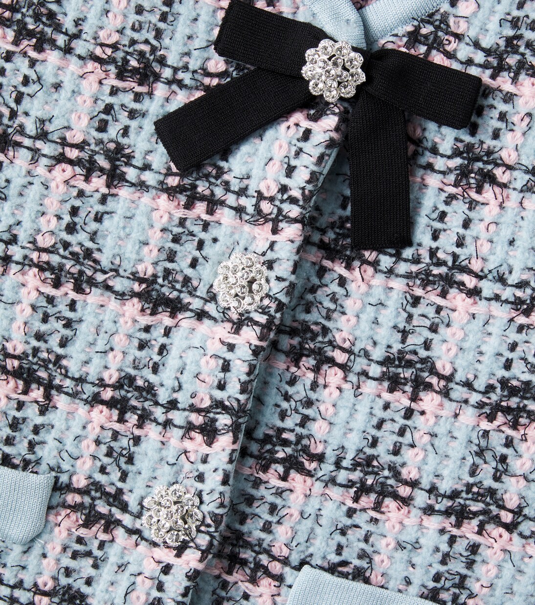 Checked cotton-blend tweed jacket | Self-Portrait Kids