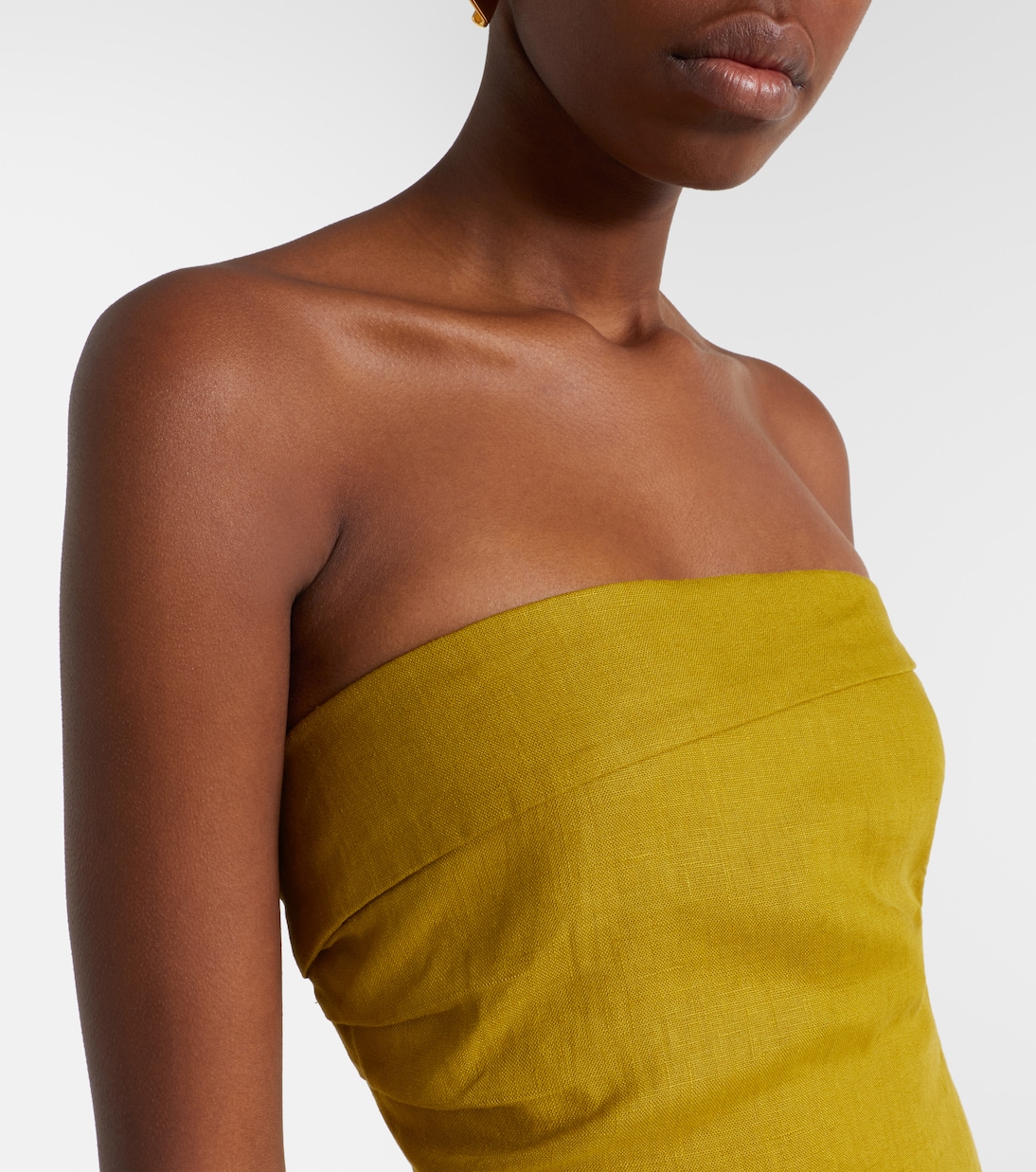 Caen strapless linen top | Faithfull
