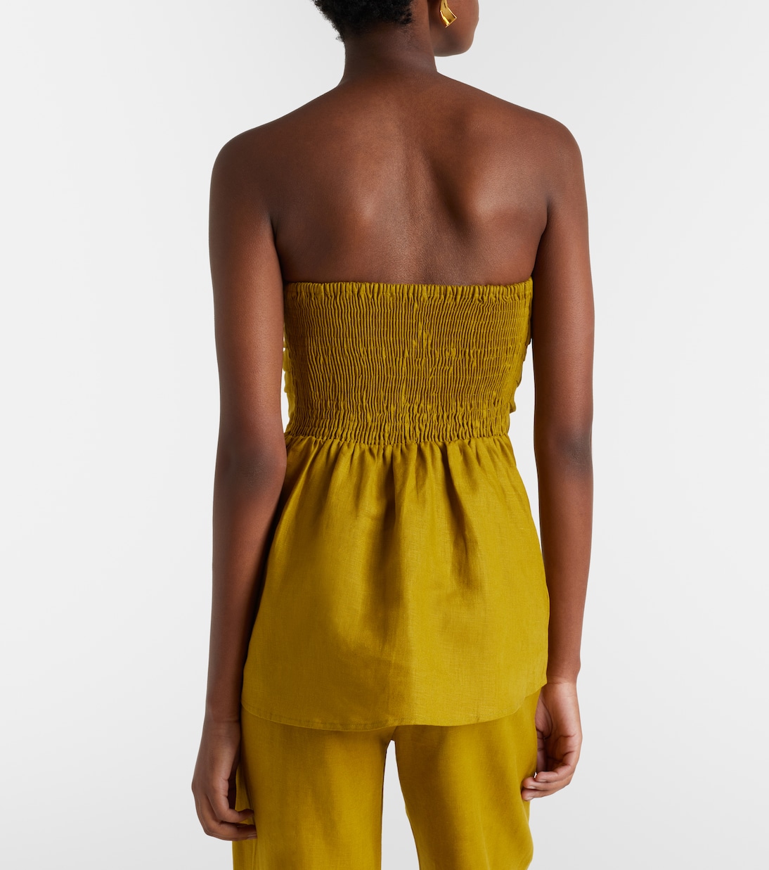 Caen strapless linen top | Faithfull