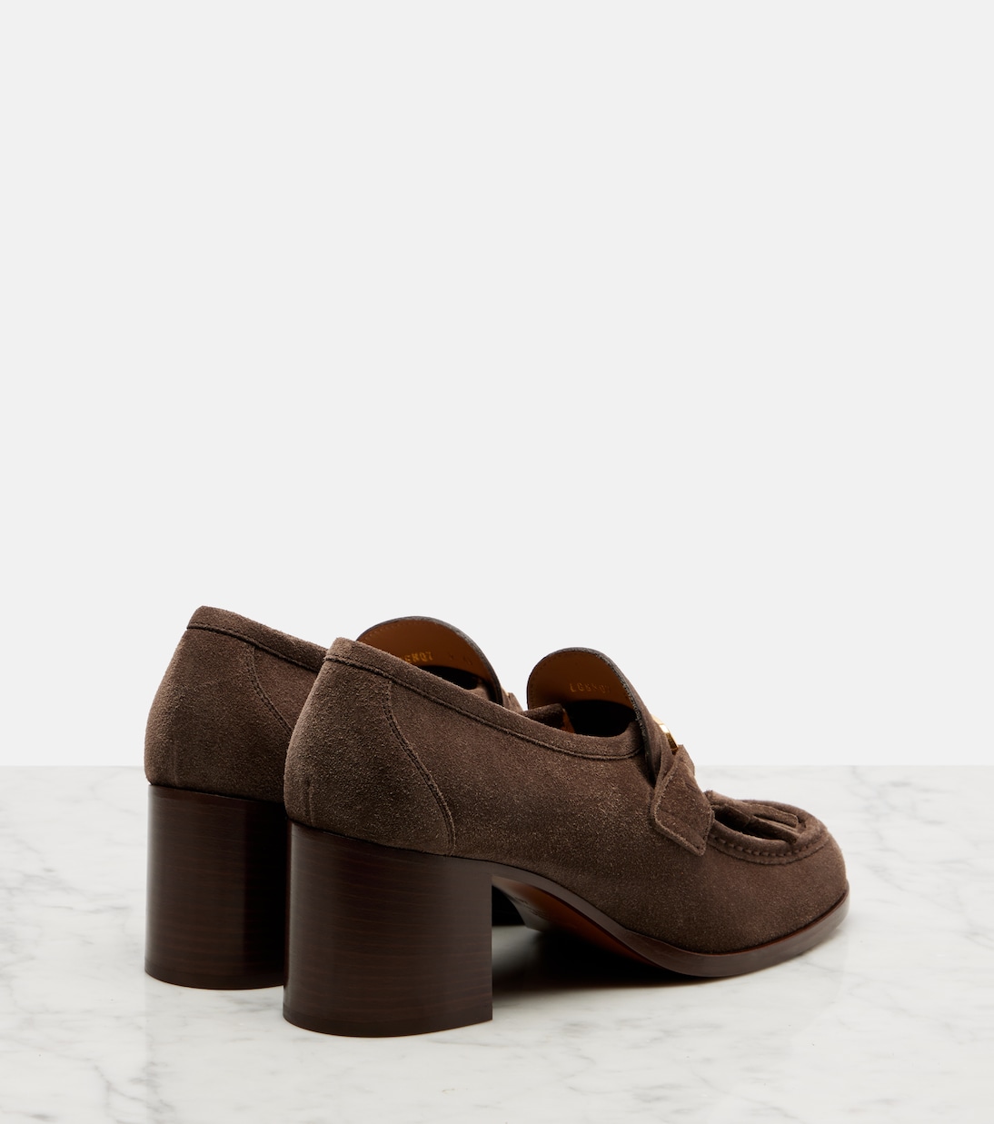 VLogo 60 suede loafer pumps | Valentino Garavani