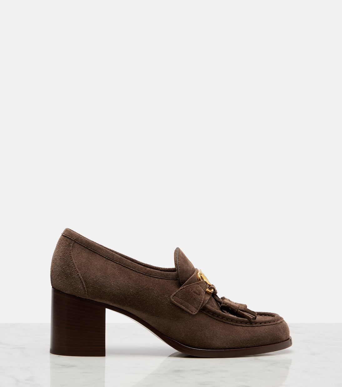 VLogo 60 suede loafer pumps | Valentino Garavani