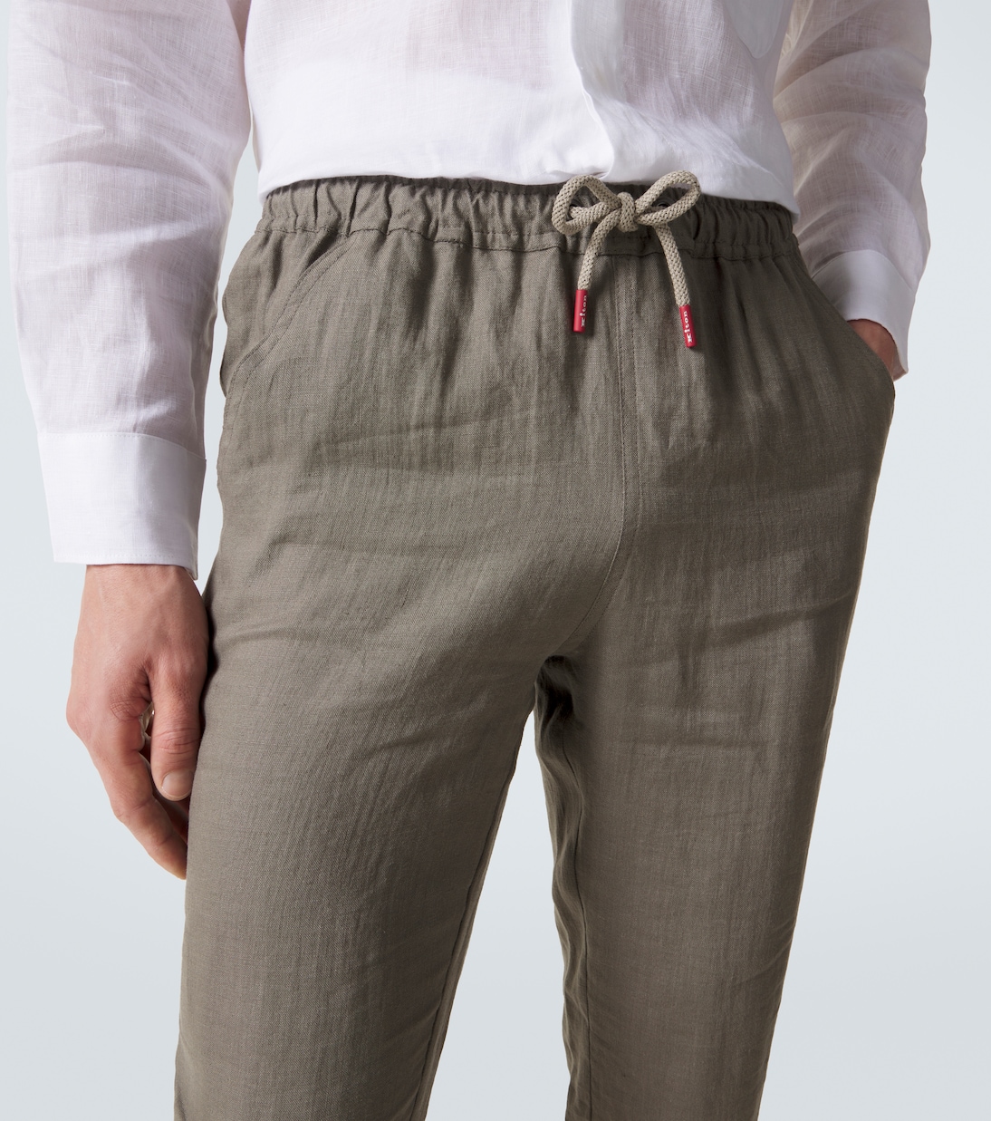 Schmale Hose aus Leinen | Kiton