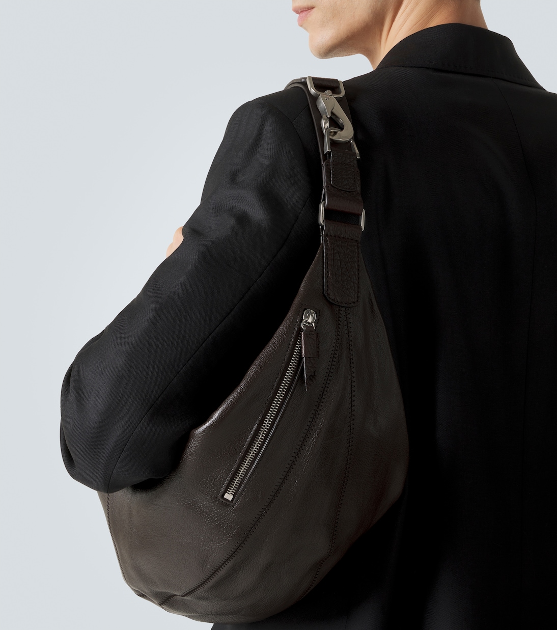 Quiver Clip leather shoulder bag | Lemaire