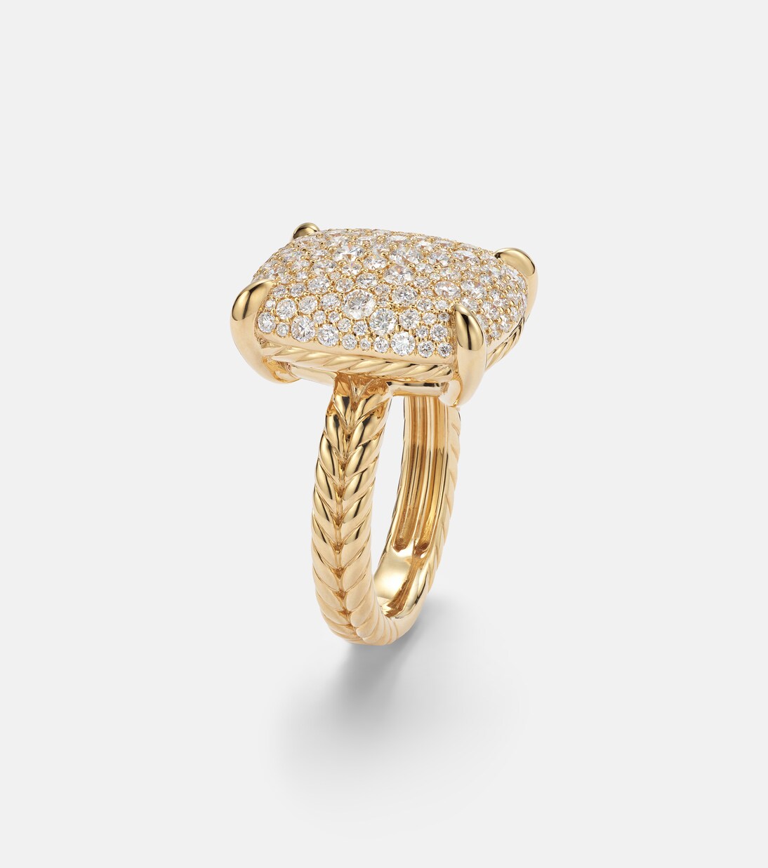 Ring Châtelaine® aus 18kt Gelbgold mit Diamanten | David Yurman