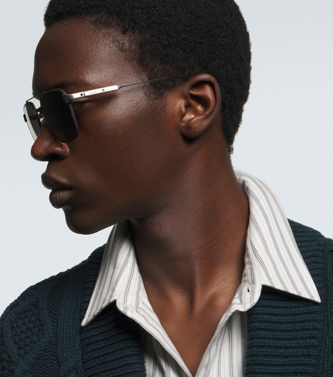 Aviator-Sonnenbrille Santos De Cartier | Cartier Eyewear Collection