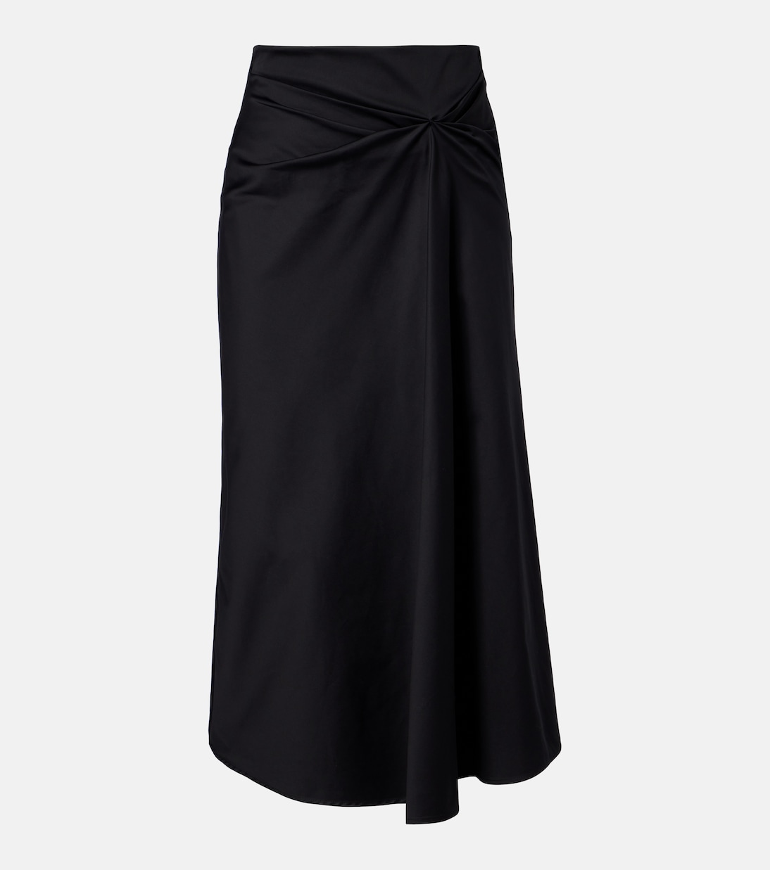 Paggi gathered cotton-blend midi skirt | Max Mara