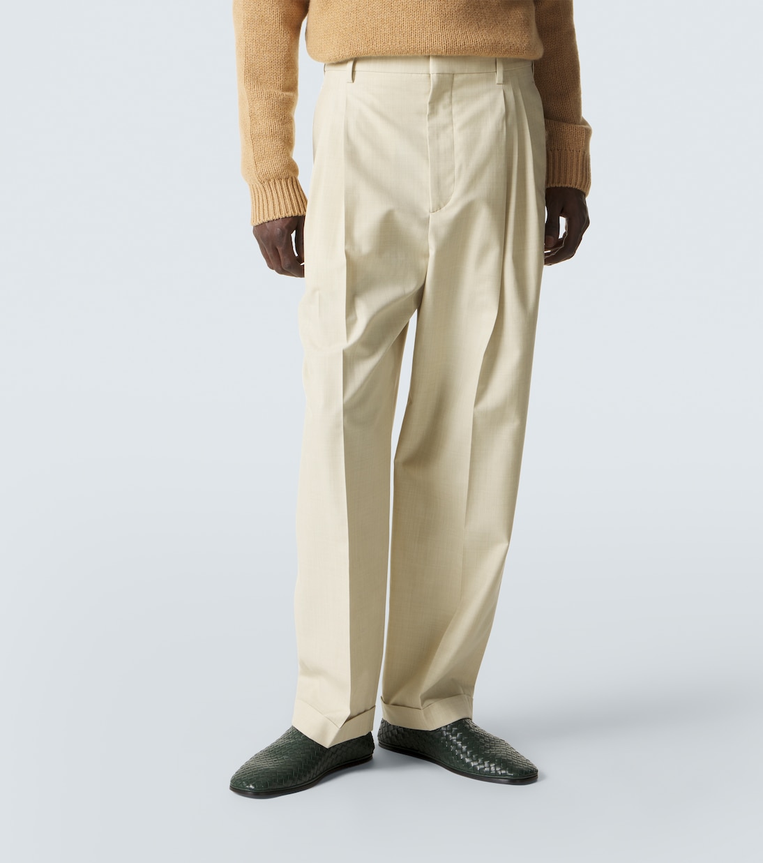 Pantalon de costume en laine et coton | Bottega Veneta