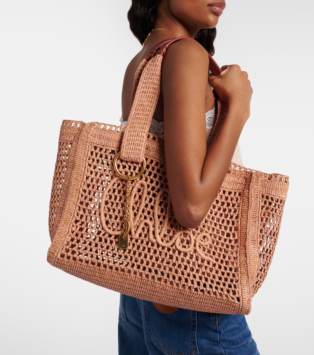 Sac Summer Banana en raphia | Chloé