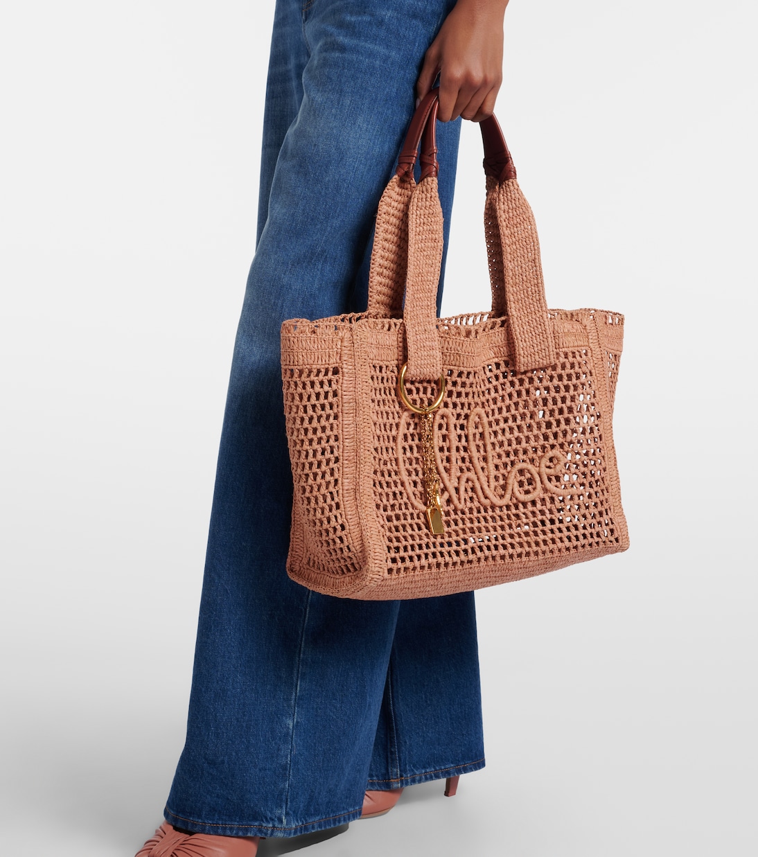 Sac Summer Banana en raphia | Chloé