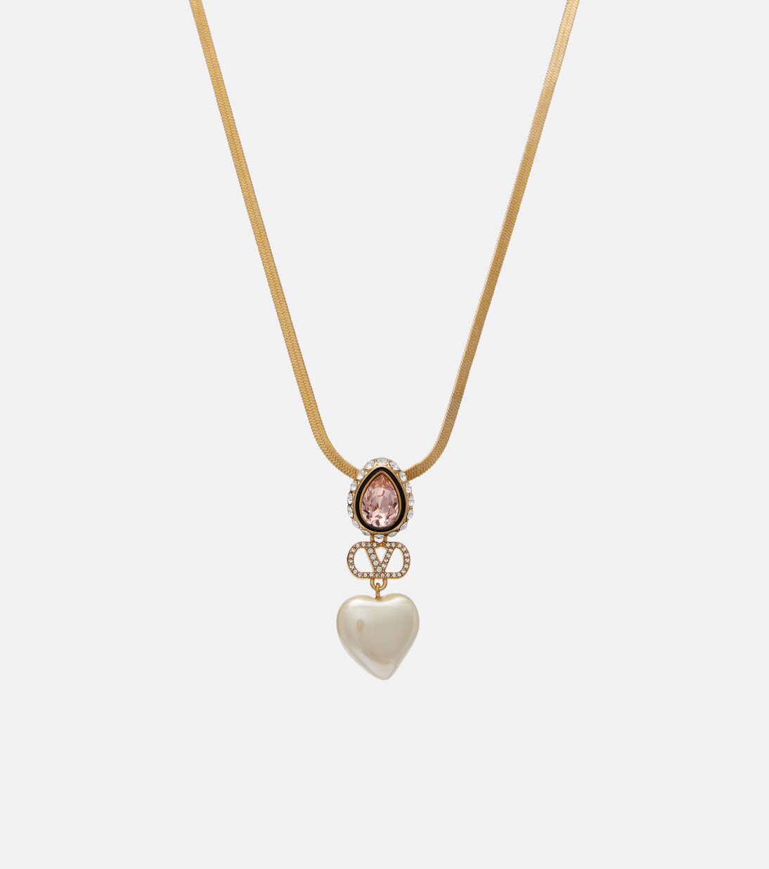 VLogo embellished necklace | Valentino