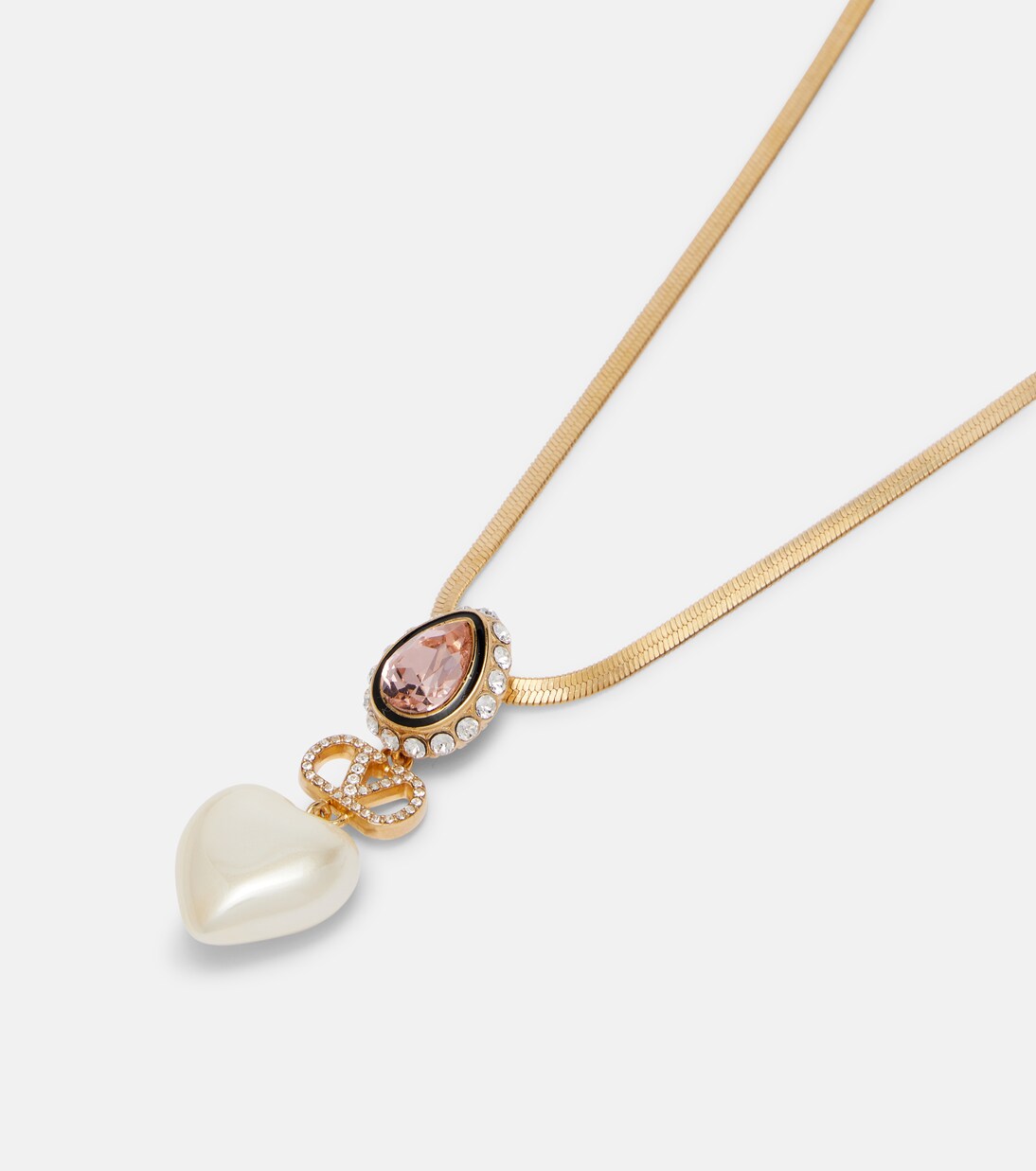 VLogo embellished necklace | Valentino