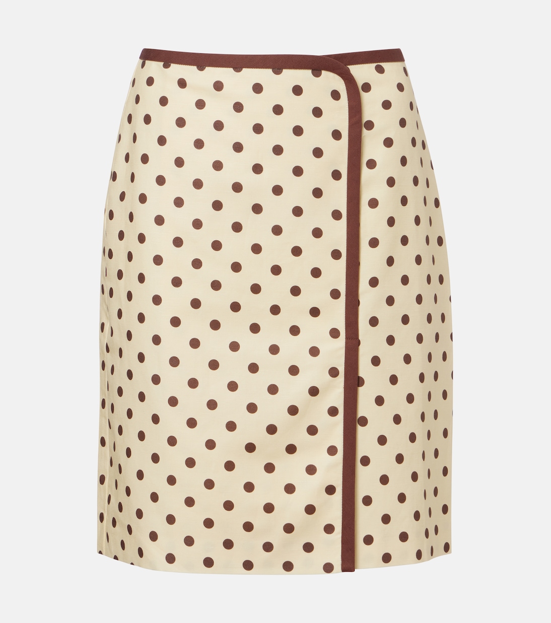 Bowie linen and cotton wrap skirt | Posse