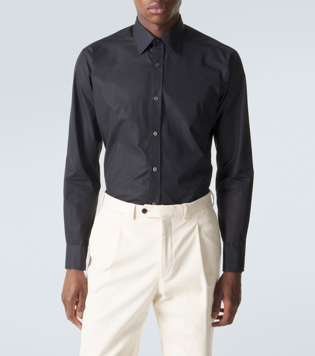 Cotton poplin shirt | Charvet