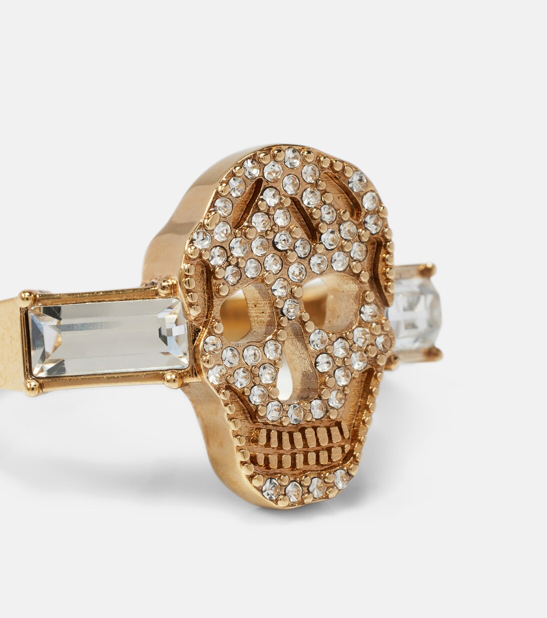 Crystal-embellished ring | McQueen
