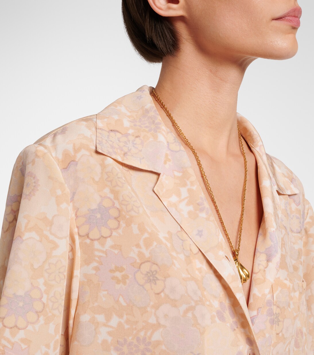 Floral silk bowling shirt | Chloé