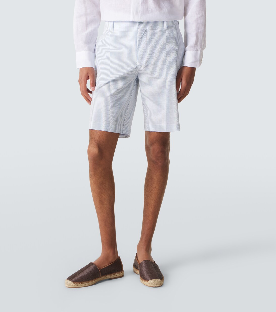 Brad striped seersucker Bermuda shorts | Vilebrequin