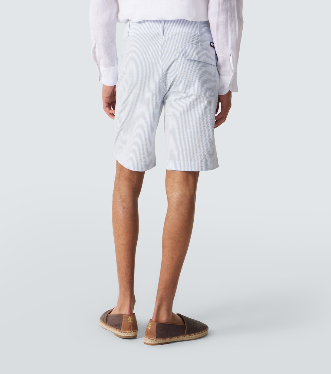 Brad striped seersucker Bermuda shorts | Vilebrequin