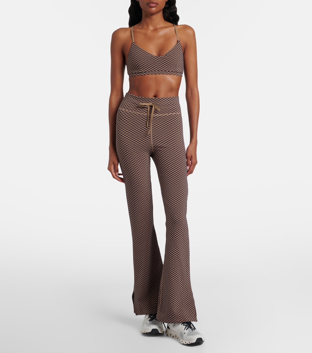 Houndstooth Florence flared pants | The Upside