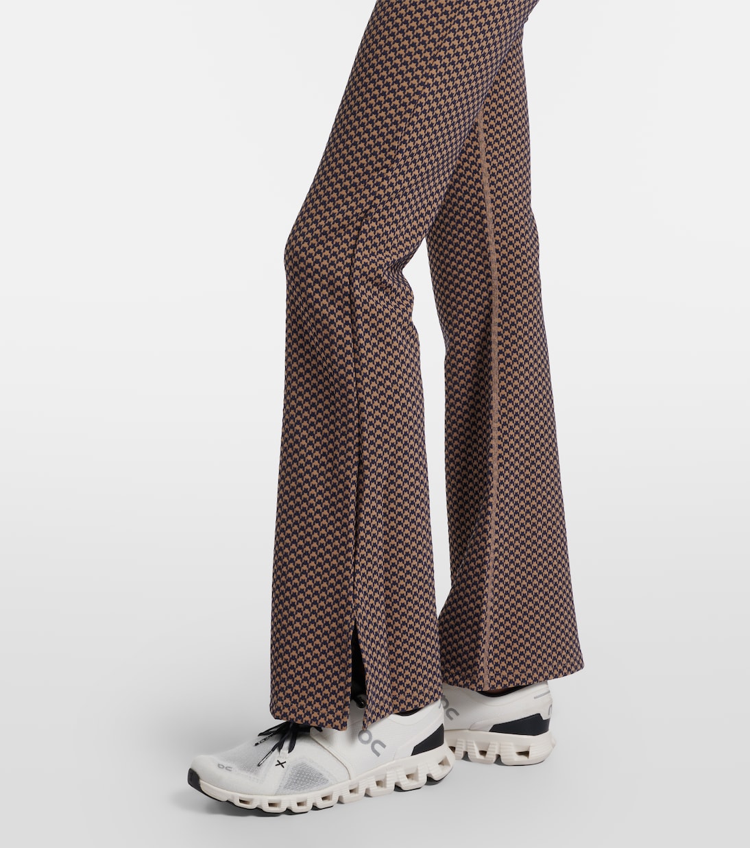 Houndstooth Florence flared pants | The Upside
