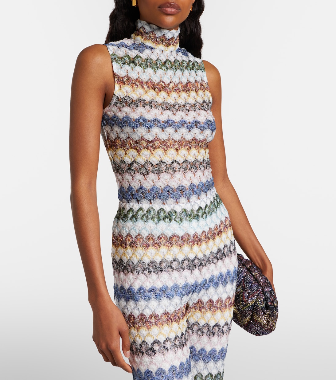 Knitted lamé tank top | Missoni
