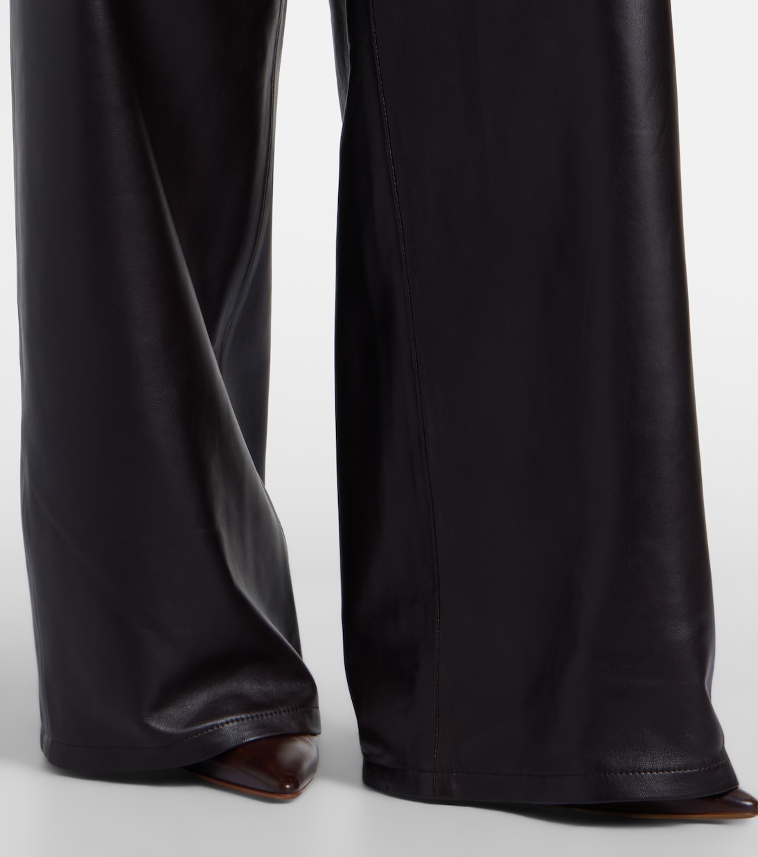 Pantalones anchos Coda de piel | Nour Hammour