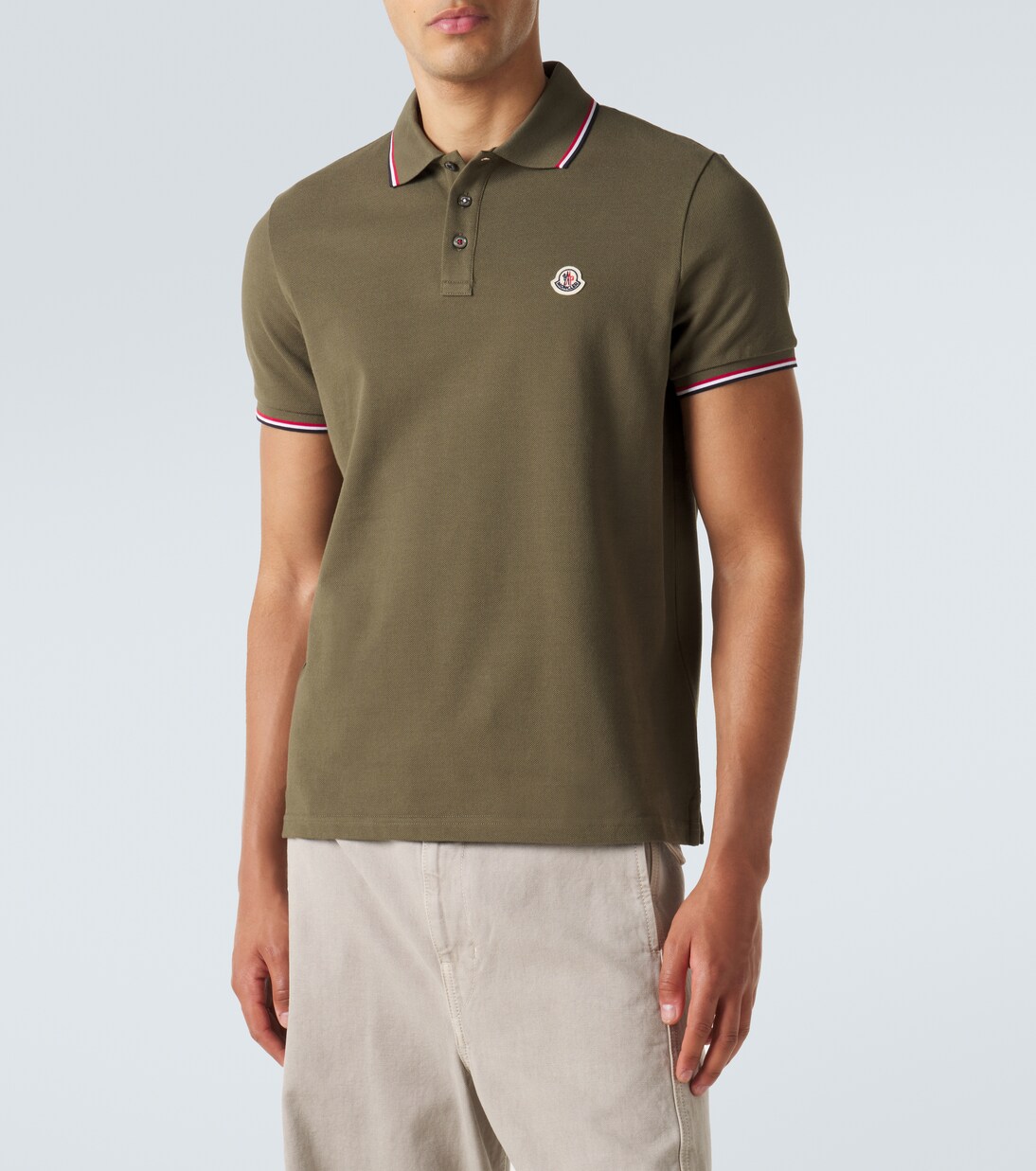 Logo cotton piqué polo shirt | Moncler