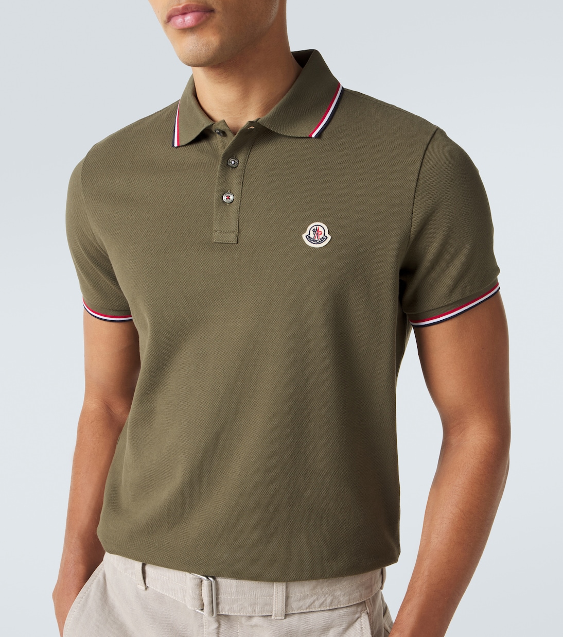 Logo cotton piqué polo shirt | Moncler