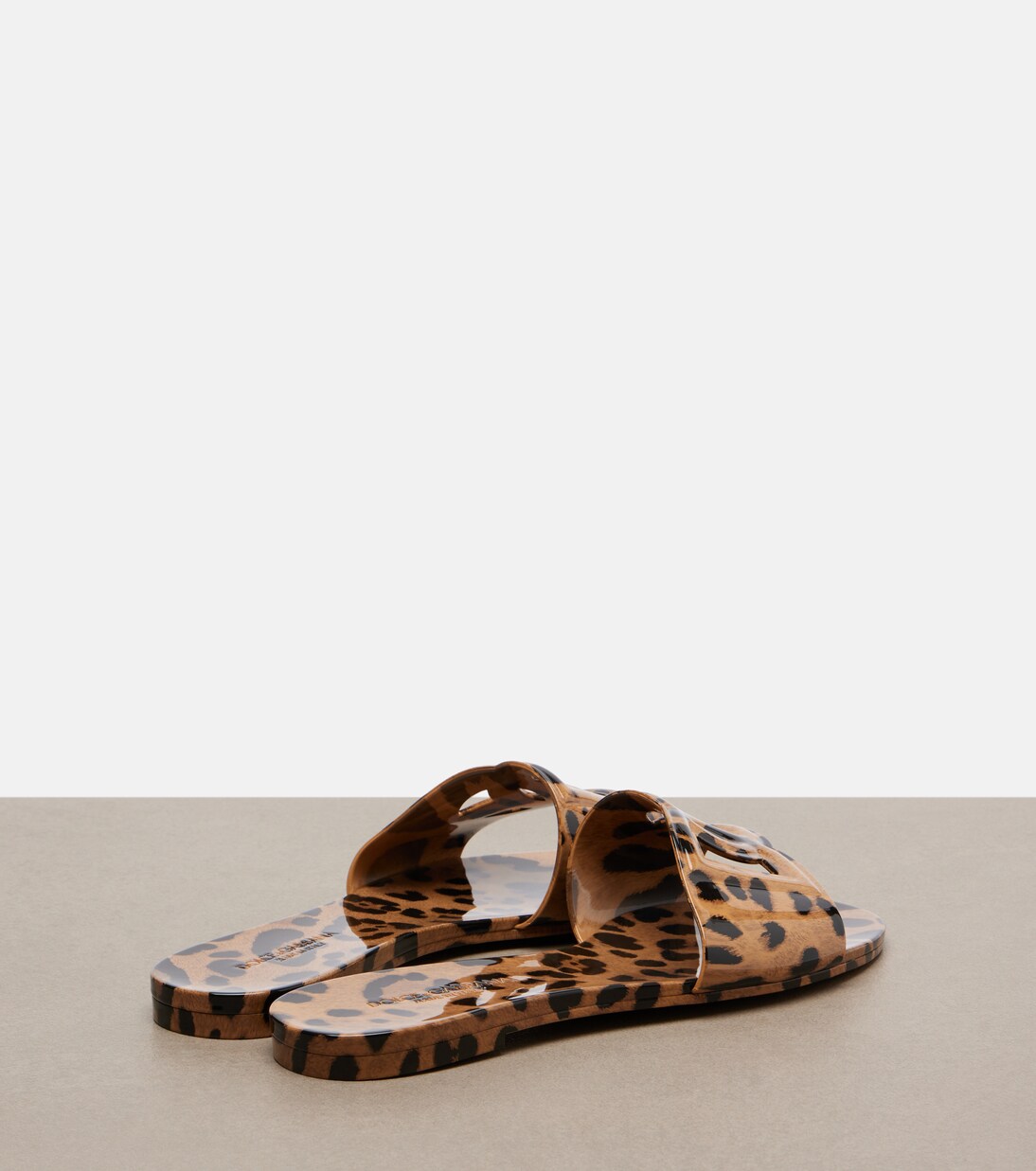 DG leopard-print slides | Dolce&Gabbana