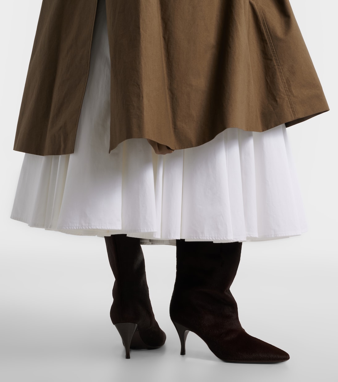 Silhouette suede knee-high boots | Herbert Levine