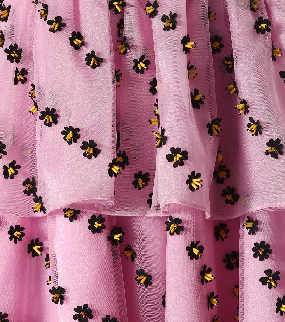 Floral-embellished dress | Ganni