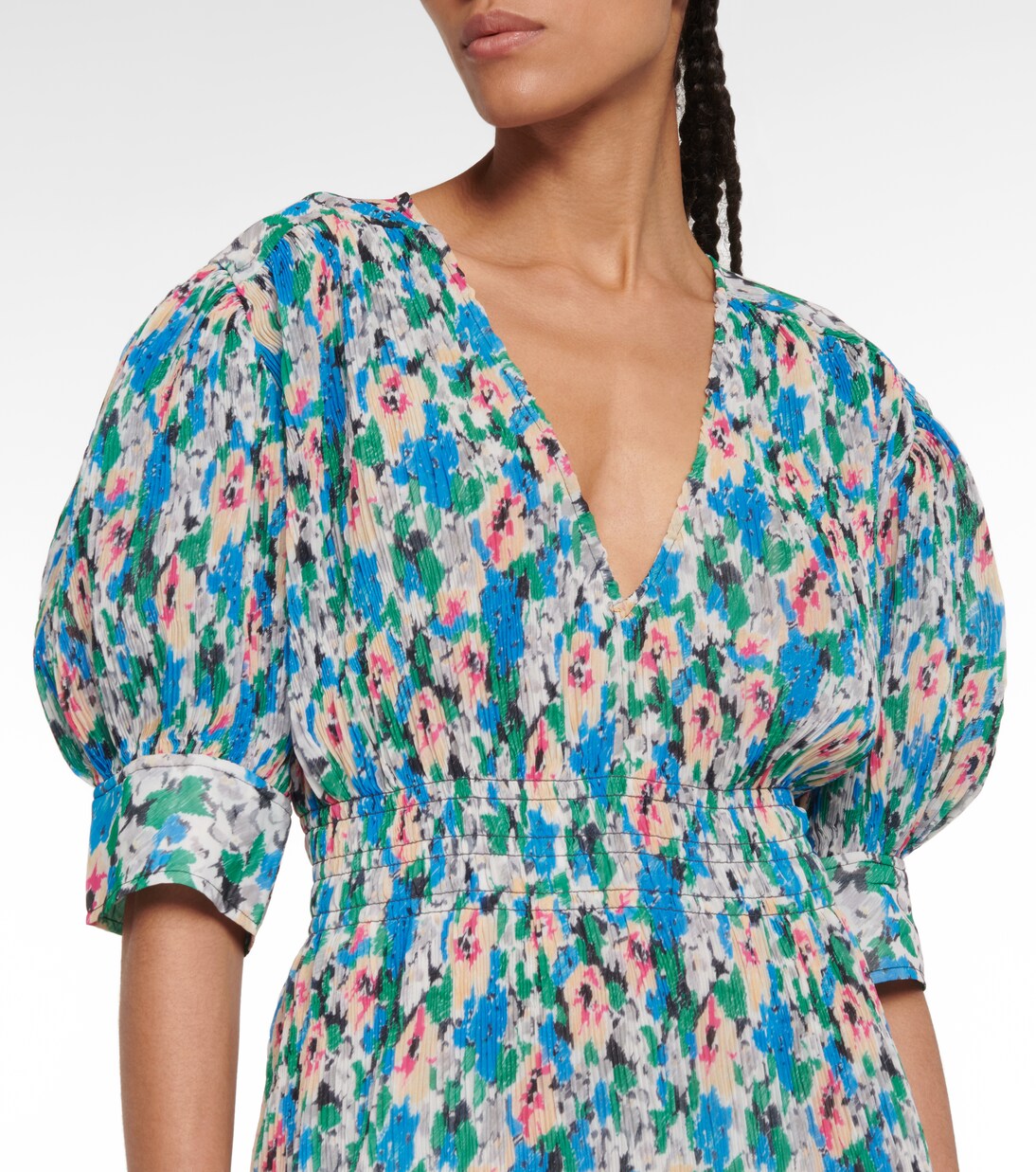 Robe midi à fleurs | Ganni