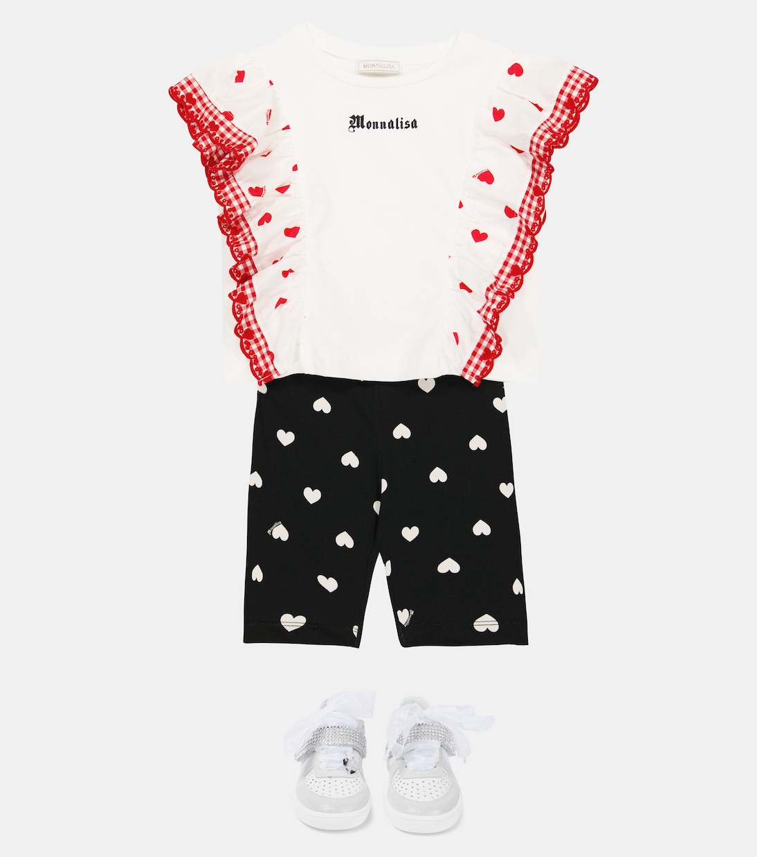 Printed cotton-blend shorts | Monnalisa