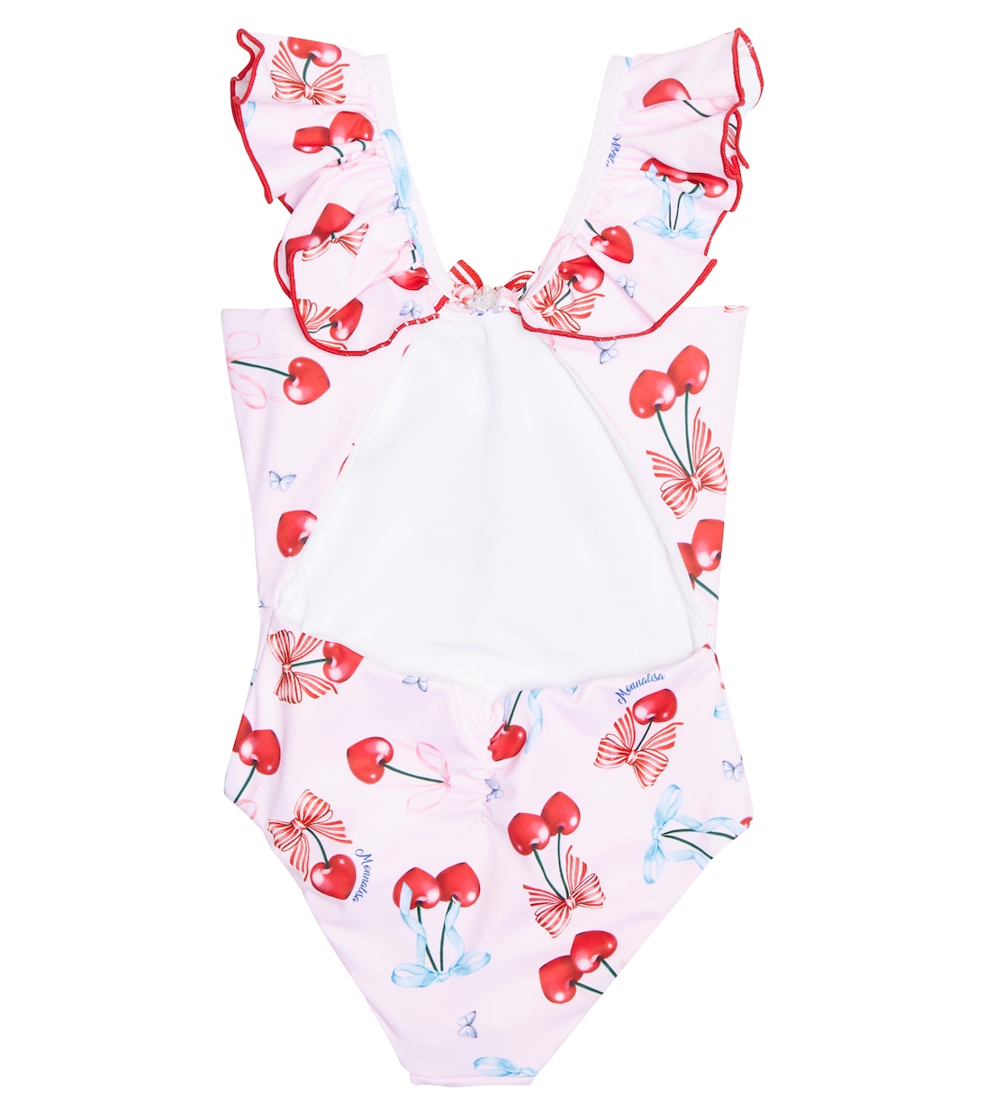 Baby bow-detail printed swimsuit | Monnalisa