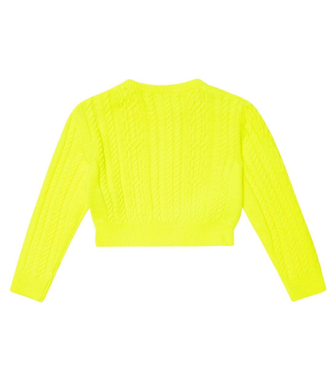 Cable-knit wool and cashmere sweater | Balmain Kids