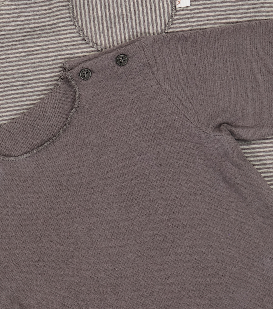 Set de peto y camiseta en mezcla de algodón | Il Gufo