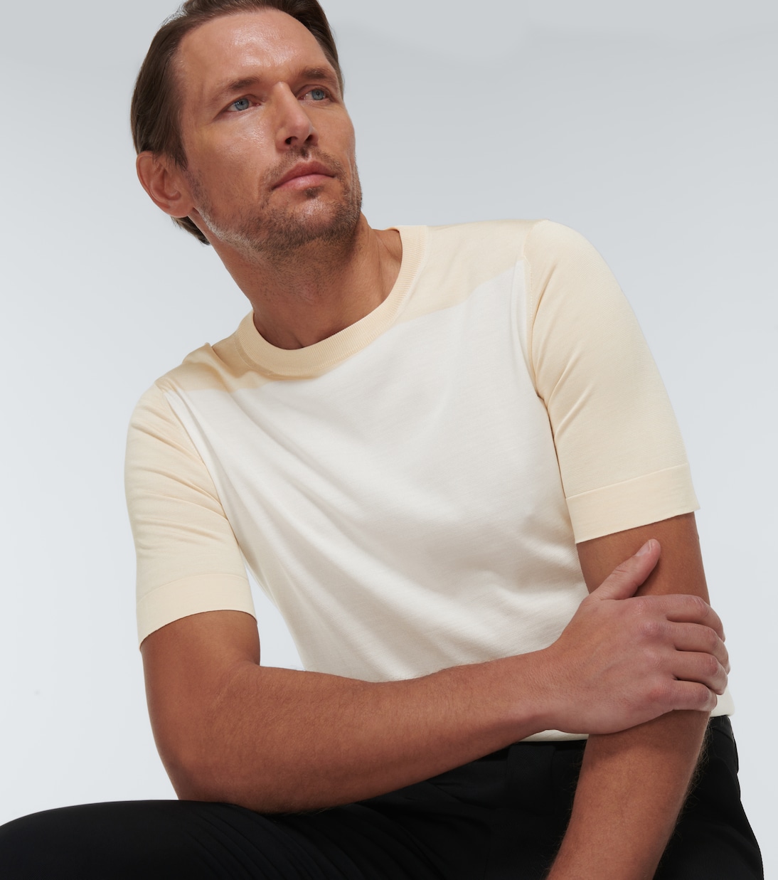 T-shirt oversize in seta | Jil Sander
