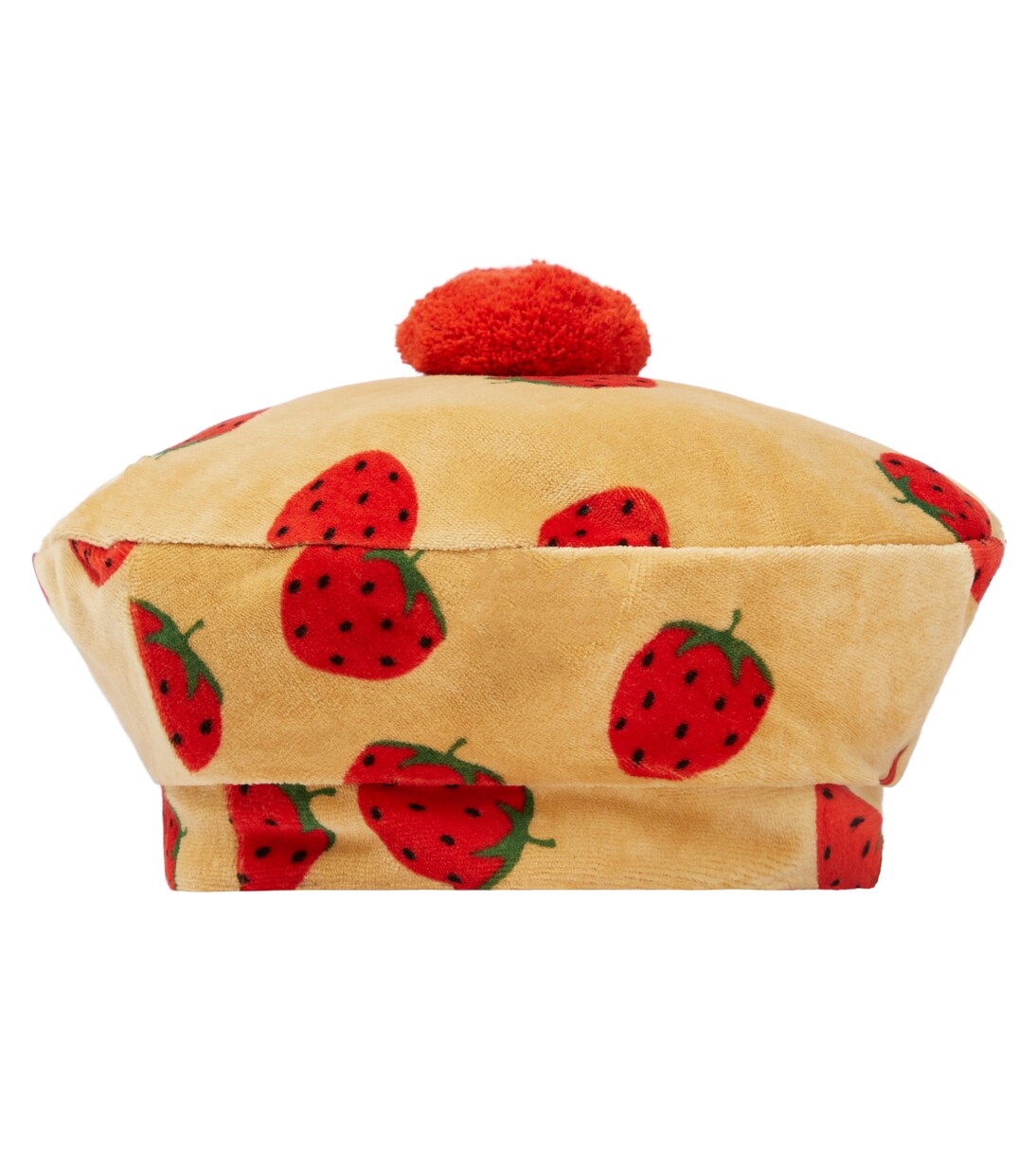 Printed velvet beret | Mini Rodini