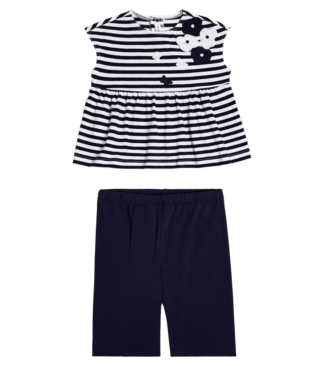 Baby striped cotton top and pants set | Il Gufo