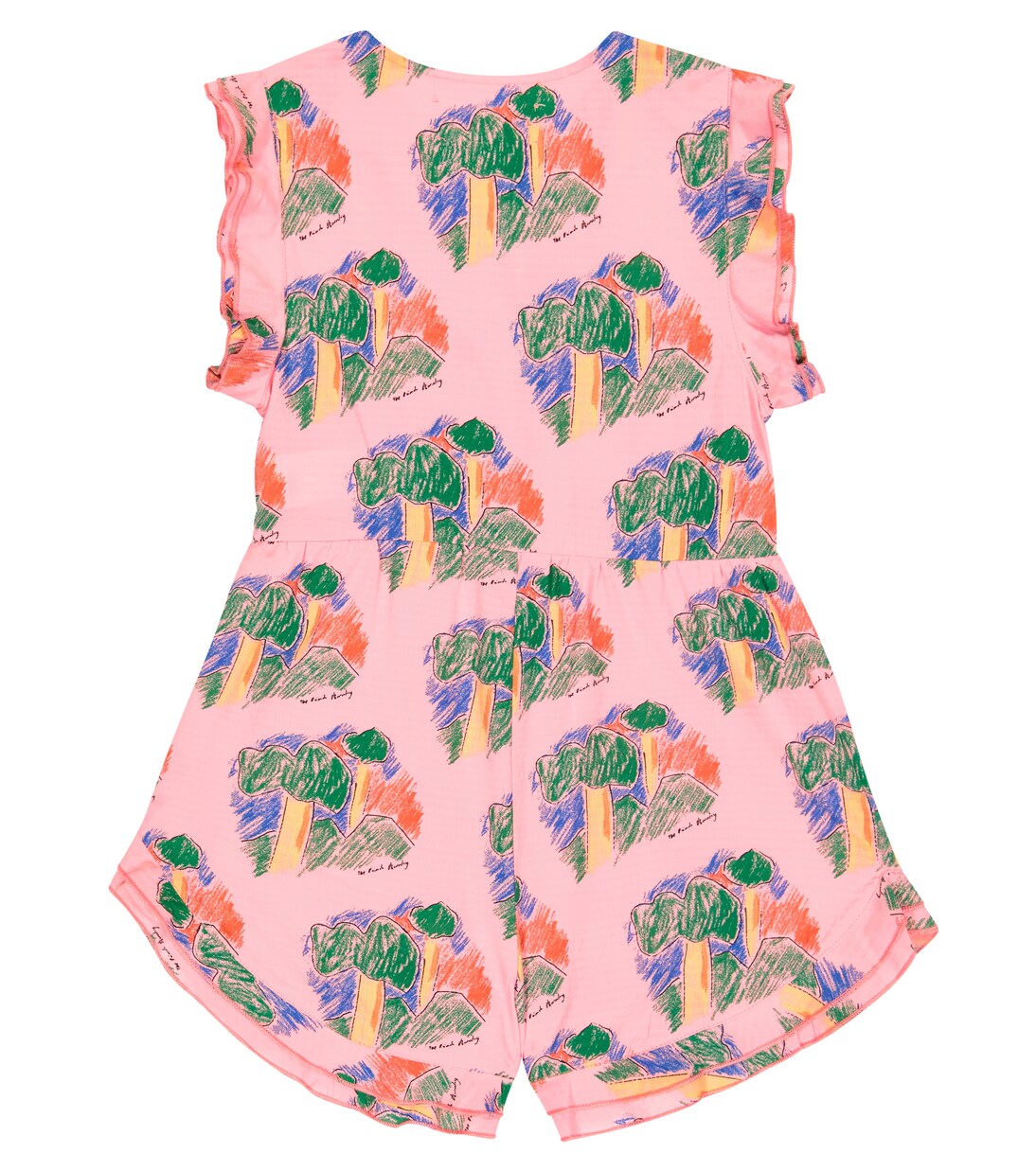 Squirrel printed cotton playsuit | The Animals Observatory
