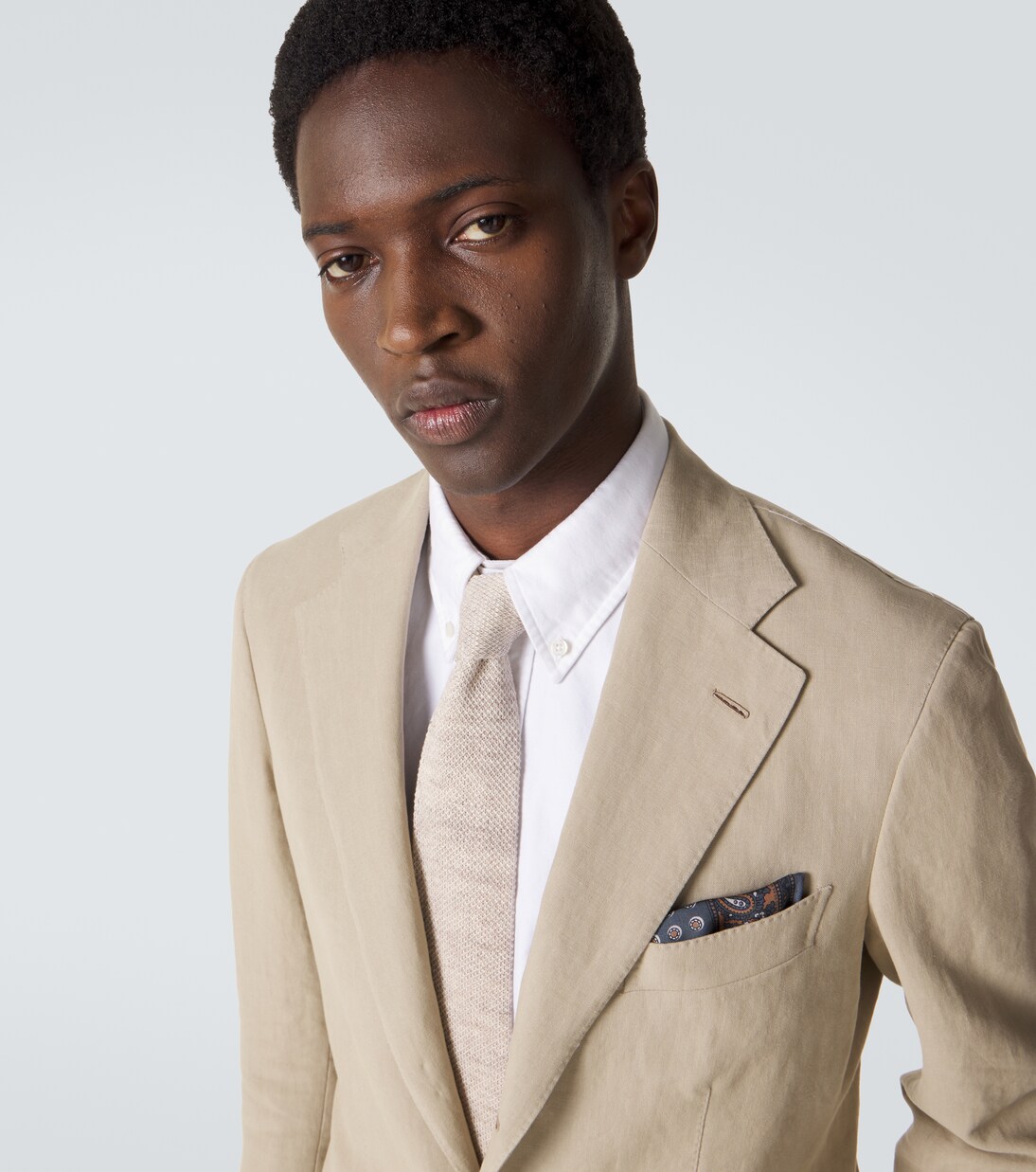 Linen knit tie | Thom Sweeney