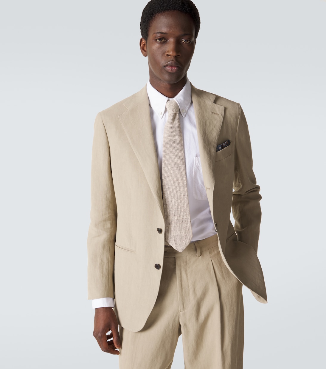 Linen knit tie | Thom Sweeney