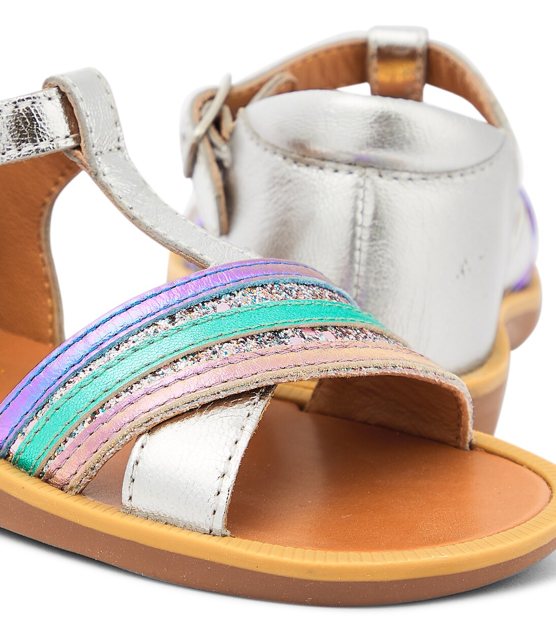 Poppy Lili leather sandals | Pom d'Api